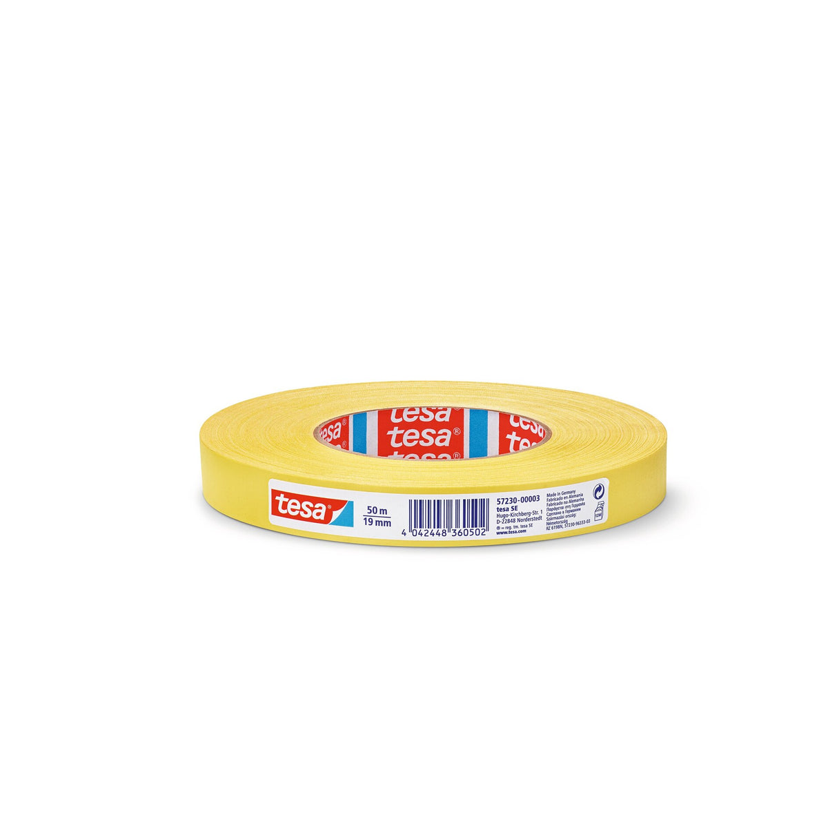 Cinta de tejido tesa 57230 «extra Power Perfect», 50 m x 19 mm, amarilla