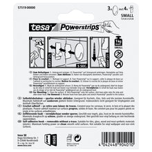 tesa Powerstrips Hooks, Small Oval, Matte Chrome