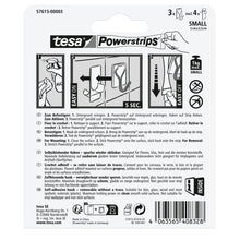 tesa Powerstrips Self-Adhesive Hooks with Removable Wire Hooks, White