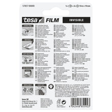 Despenalizador tesafilm Mini + 2 rollos «Invisible», blanco mate, para rollos de hasta 19 m