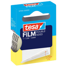 tesafilm DOUBLE-SIDED, transparente, en caja plegable con asas, 7,5 m x 12 mm