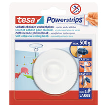 tesa Powerstrips Ceiling Hooks, White