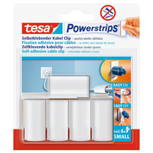 tesa Powerstrips Cable Clip, white