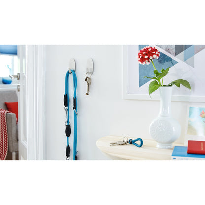 tesa Powerstrips L Metal Oval Hook, White – Usage