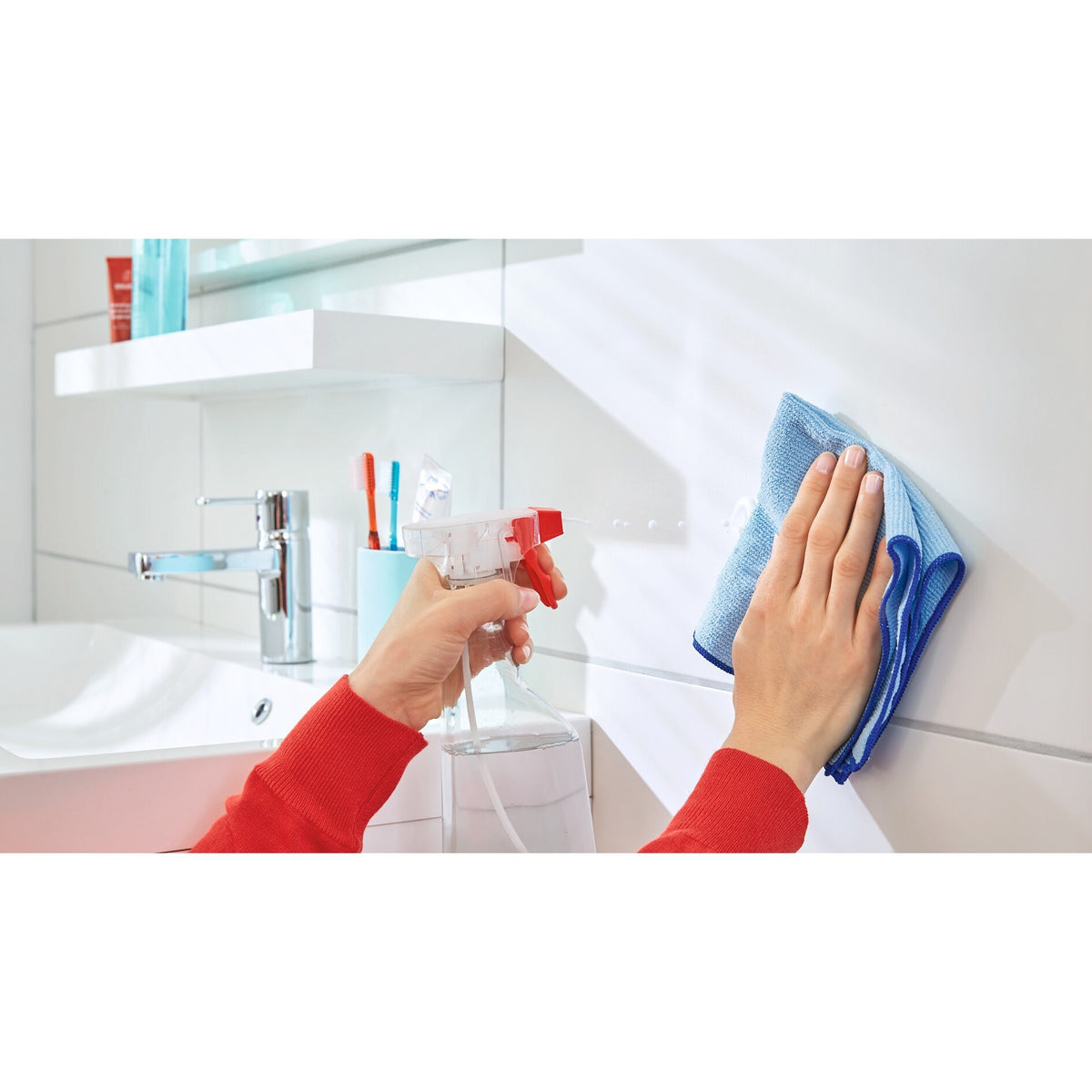 tesa Powerstrips L Metal Oval Hook, White – Usage
