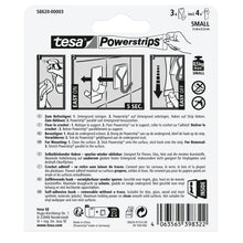 Ganchos autoadhesivos tesa Powerstrips con ganchos de alambre desmontables, transparentes