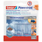 Ganchos tesa Powerstrips transparentes DECO, tamaño GRANDE