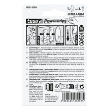 tesa Powerstrips Self-Adhesive Hooks, XL Oval, White