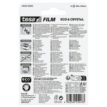 tesafilm Eco & Crystal, clear, in a blister pack, 33 m x 19 mm