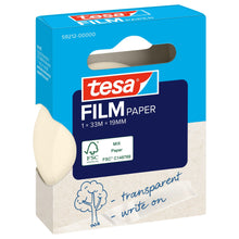 tesafilm PAPER, transparente, en caja plegable con asas, 33 m x 19 mm