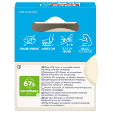 tesafilm PAPER, transparente, en caja plegable con asas, 33 m x 19 mm