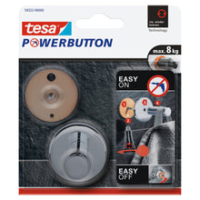 Ganchos de pared de diseño «Powerbutton Universal Large» de tesa