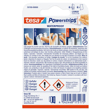 tesa Powerstrips Waterproof Strips, white