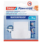 Ganchos dobles tesa Powerstrips Waterproof Wave, blancos