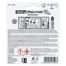 tesa Powerstrips Waterproof Razor Holder Zoom, Metal, White