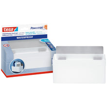 tesa Powerstrips Waterproof Shelf Zoom, Metal, White