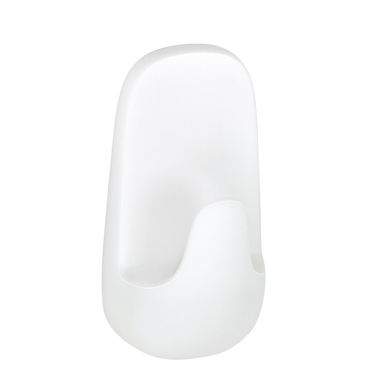 tesa Powerstrips Hooks, Waterproof L, Plastic, White