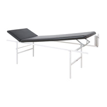 Wall-Mounted Folding Examination Table, Head-to-Foot Adjustable, Horizontal, Black