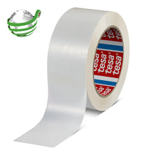 tesa 60418 Packband aus recyceltem Polyester, 132 m x 50 mm weiß