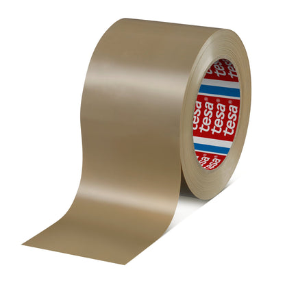 tesa 60422 Premium PVC Packaging Tape, Brown, 66 m x 75 mm