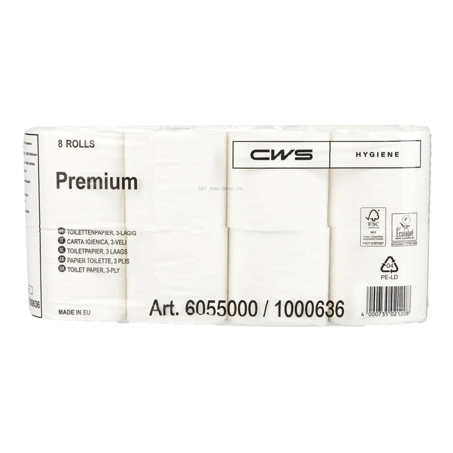 Papel higiénico CWS Supersoft | Cartón (64 rollos)