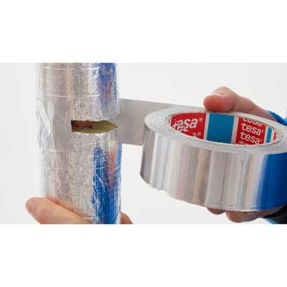 tesa 60650 Aluminum Adhesive Tape, 50 m x 50 mm, Matte Silver – Applications