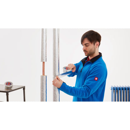 Cinta adhesiva de aluminio tesa 60670, 50 m x 50 mm, plateada mate – Aplicaciones
