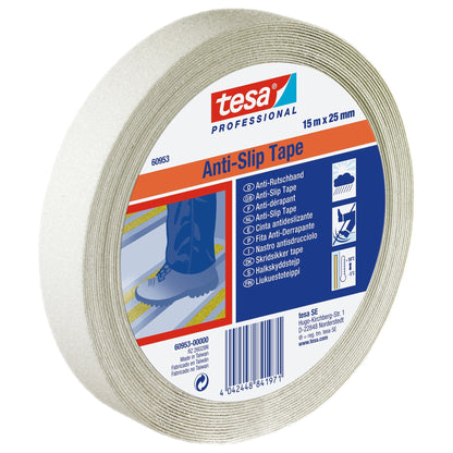 Cinta antideslizante tesa Professional 60953 fluorescente, 15 m x 25 mm, amarillo neón