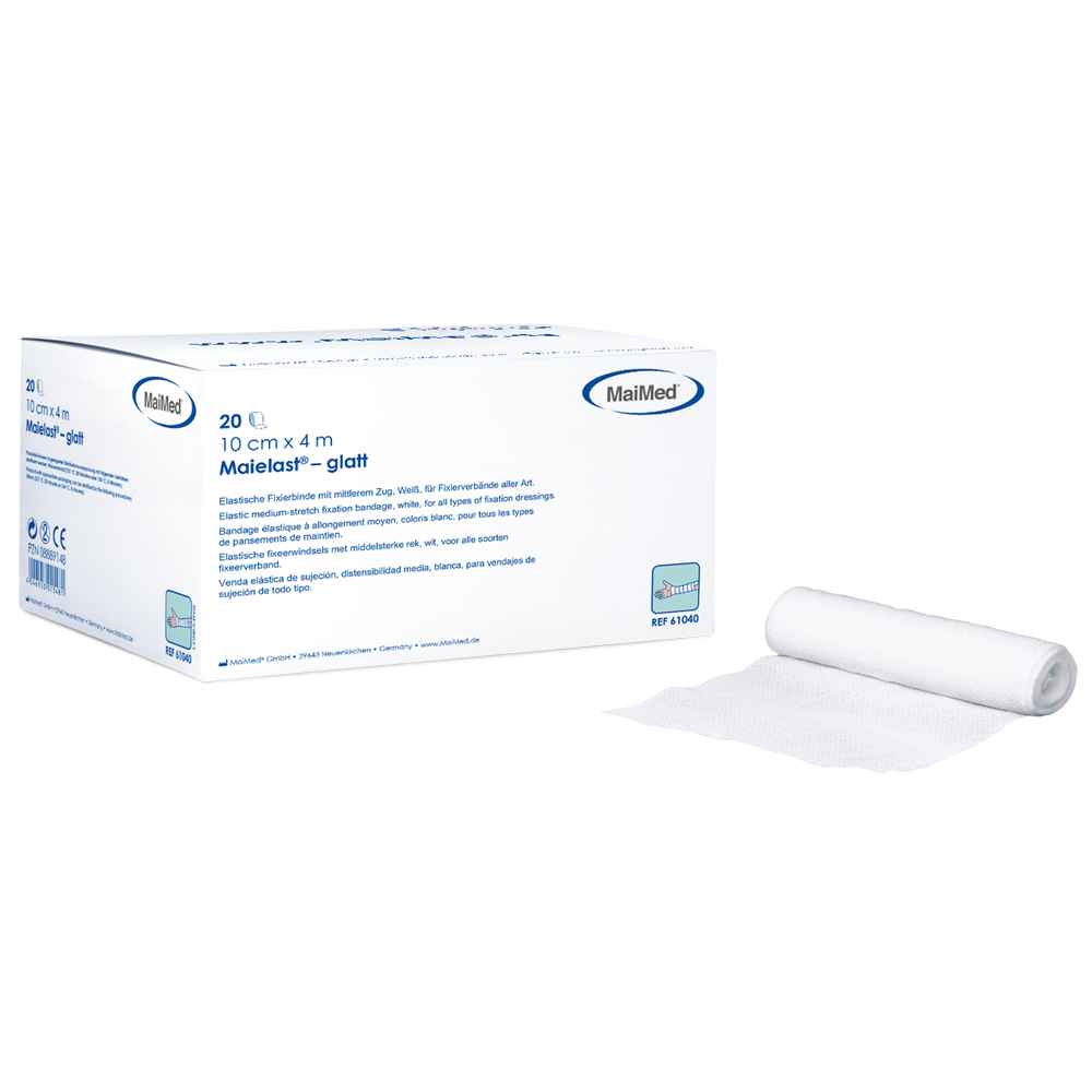 Maielast-glatt elastiske festebandasjer, 20 stk/eske