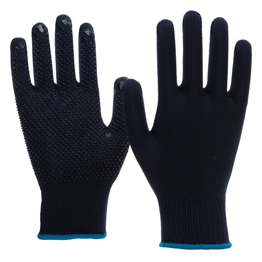 NITRAS knitted gloves, blue