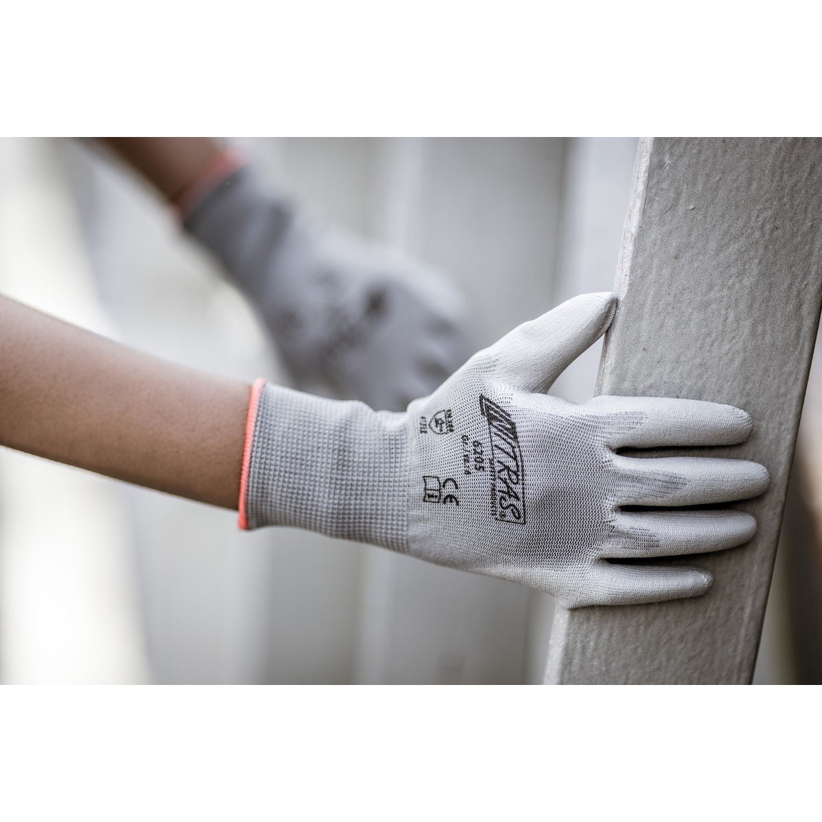 Guantes de nailon NITRAS, grises