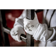 Guantes de nailon NITRAS, blancos