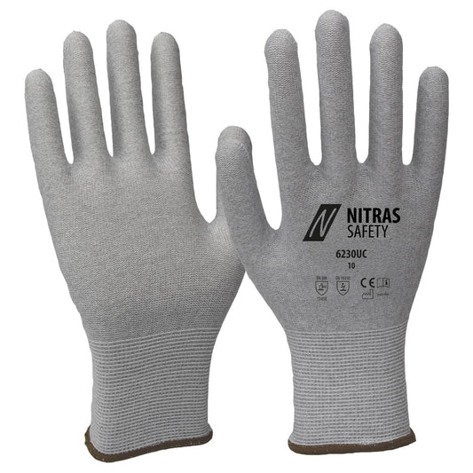 Guantes antiestáticos NITRAS, grises