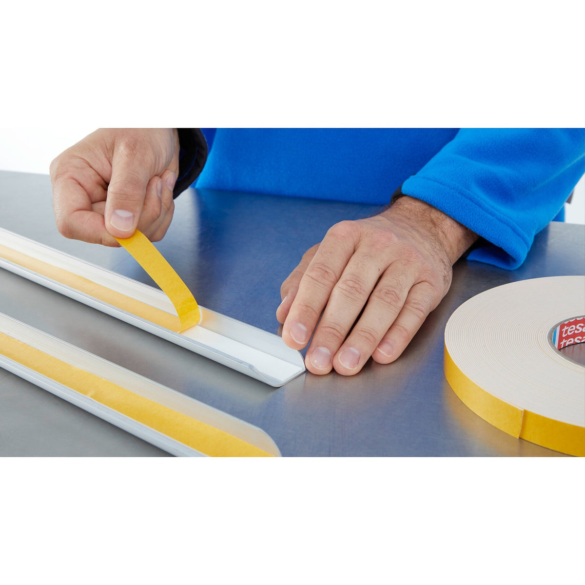 tesafix 62932 PE Foam Adhesive Tape, 50 m x 19 mm, black – Applications