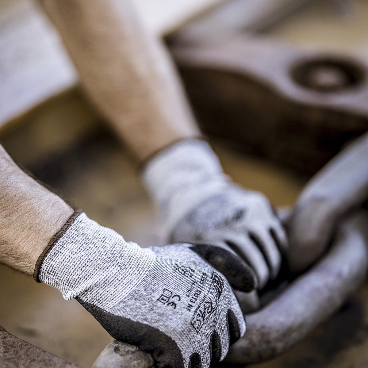 NITRAS CUT C NF, guantes de protección contra cortes, gris / negro