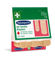Artículo en liquidación: Kit de recambio de tiritas Salvequick® de Holthaus Medical, ref. 6444, envase protector, 2 tamaños | Paquete (40 unidades)