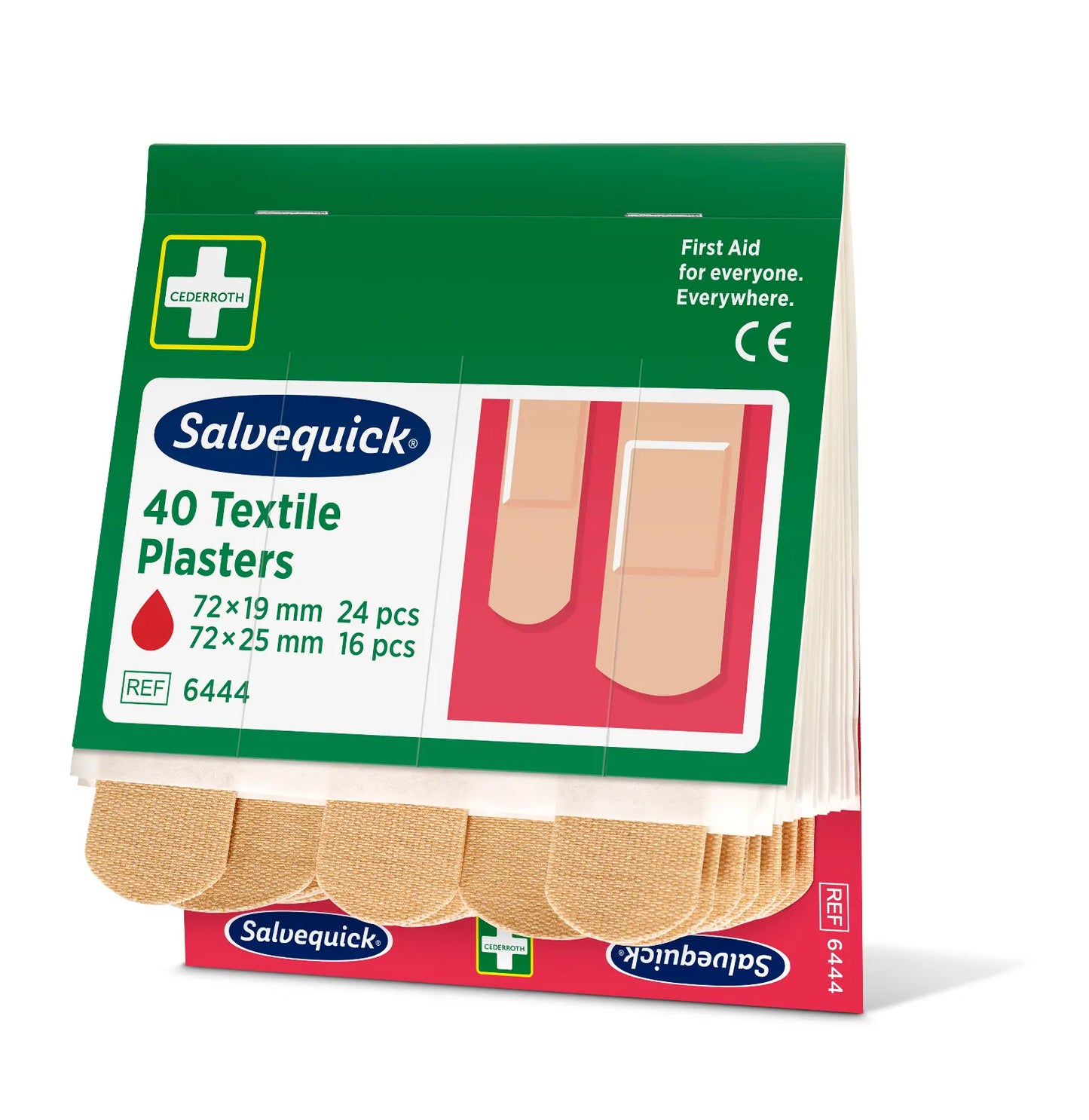 Discontinued Item: Holthaus Medical Salvequick® Band-Aid Refill Set REF 6444 Protective Packaging, 2 Sizes | Pack (40 pieces)