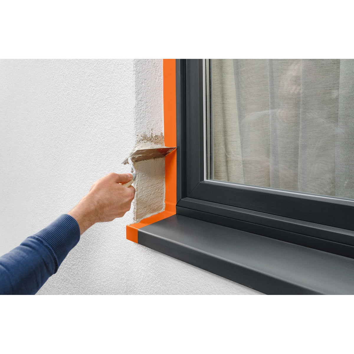 tesa Professional 66001 Cinta para enlucido de sPVC lisa, amarilla – Aplicaciones