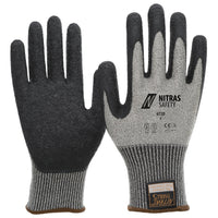 Guantes de protección contra cortes NITRAS TAEKI, gris / negro