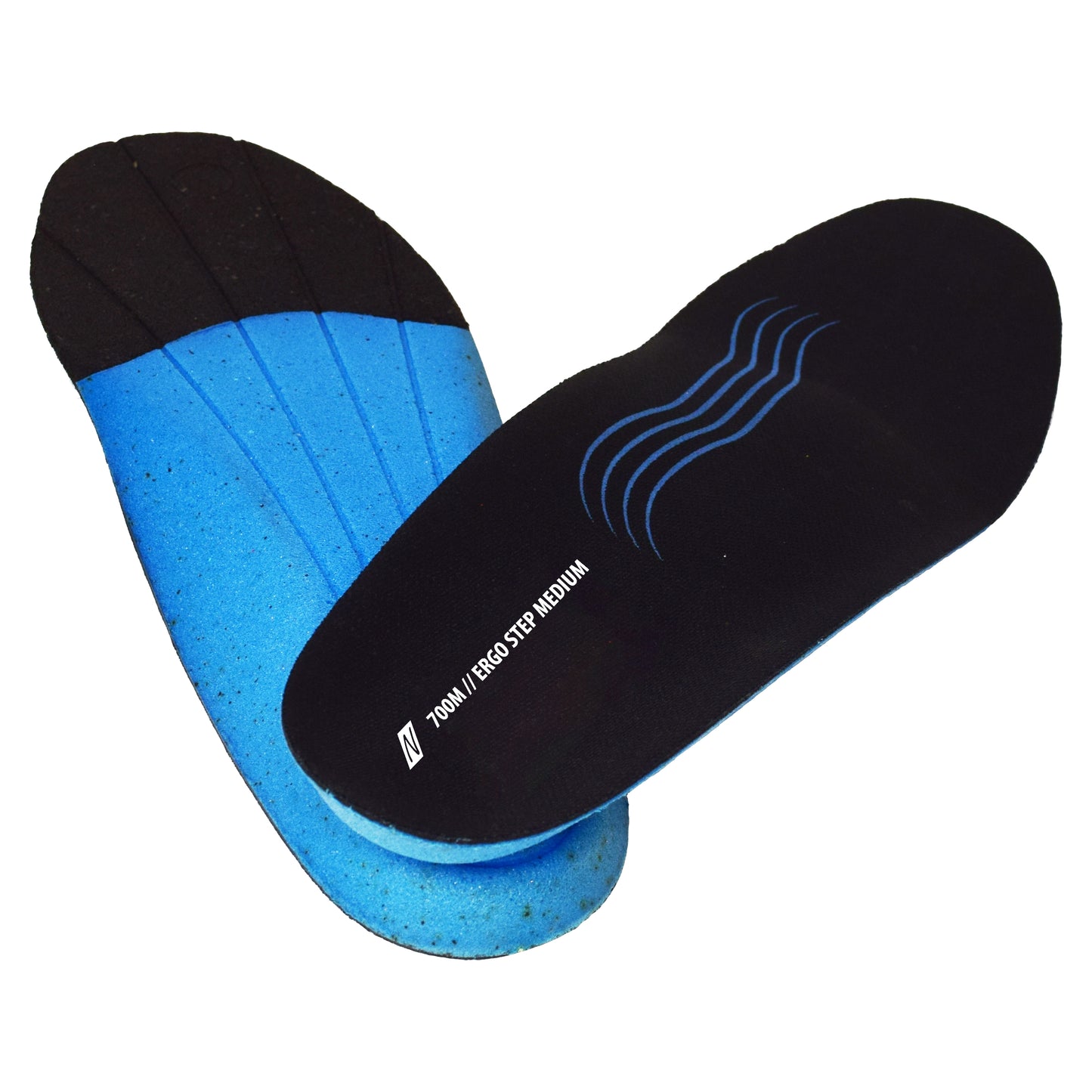 NITRAS ERGO STEP MEDIUM, plantilla semiortopédica, negro / azul