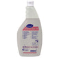 The 750 ml bottle of Suma Inox Classic D7 stainless steel care (oily) from Diversey Deutschland GmbH & Co. OHG provides brilliant shine and corrosion protection for stainless steel, with a label containing instructions, usage symbols, and a white cap.
