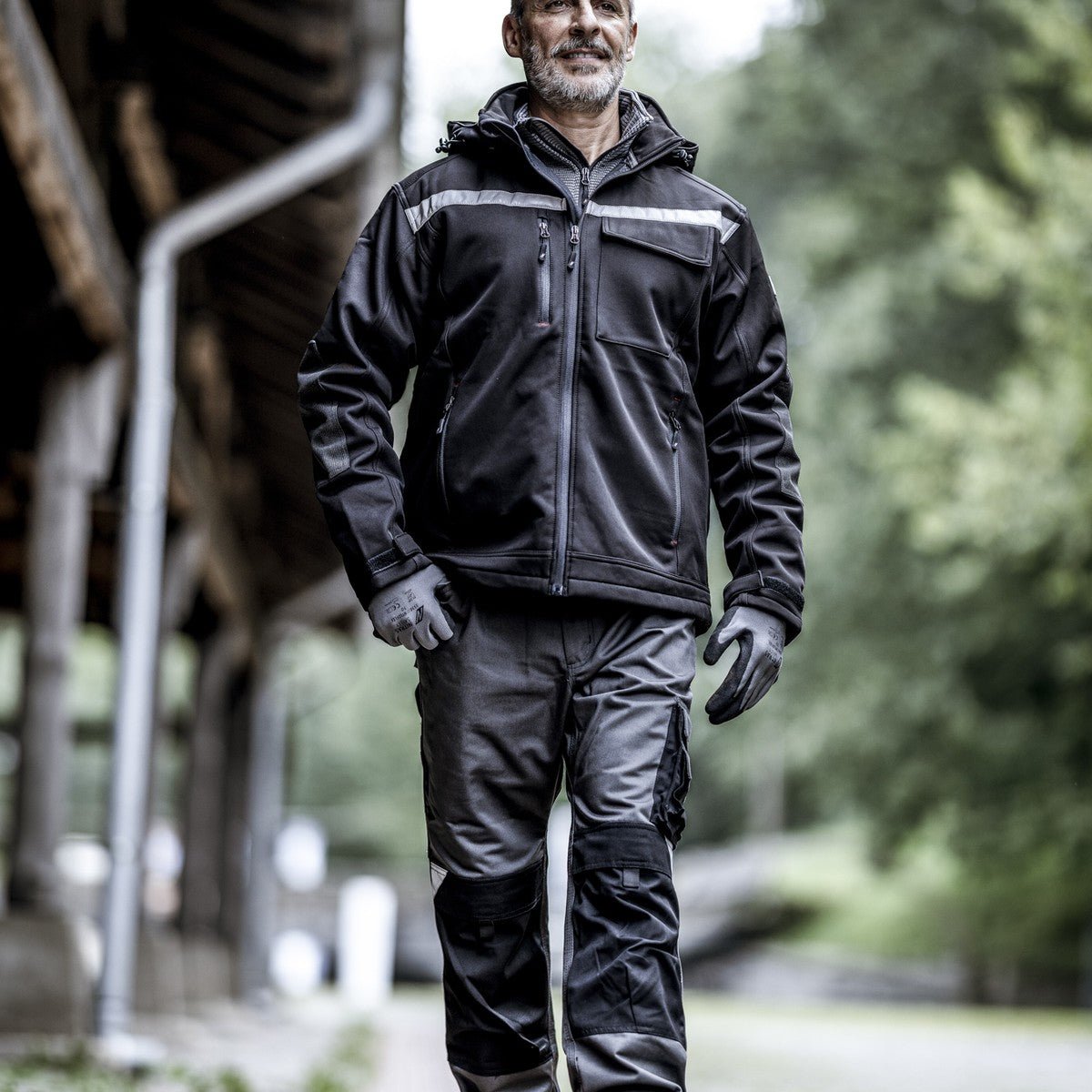 NITRAS MOTION TEX PLUS, chaqueta softshell, negro