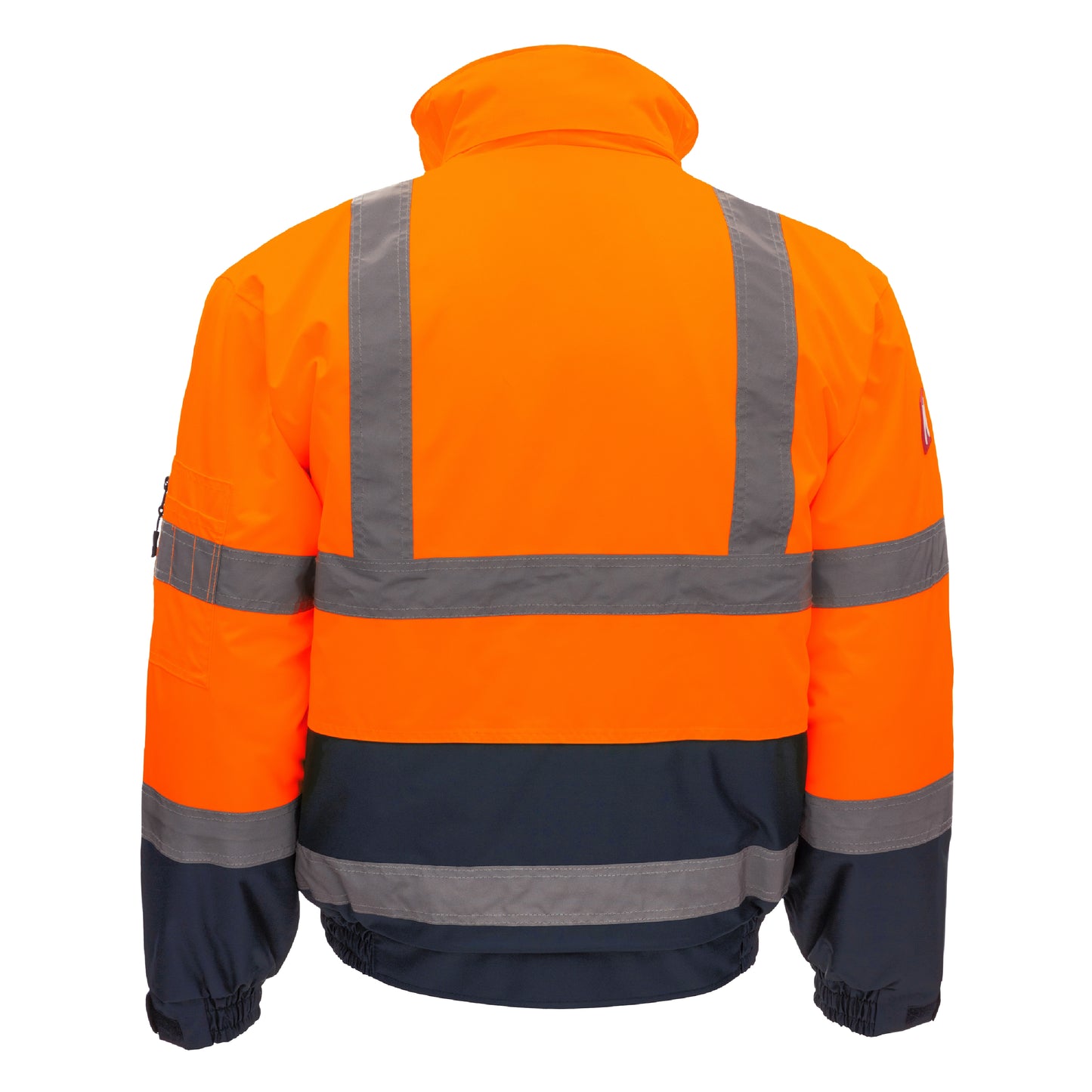NITRAS MOTION TEX VIZ, chaqueta de piloto de alta visibilidad, naranja neón / azul marino