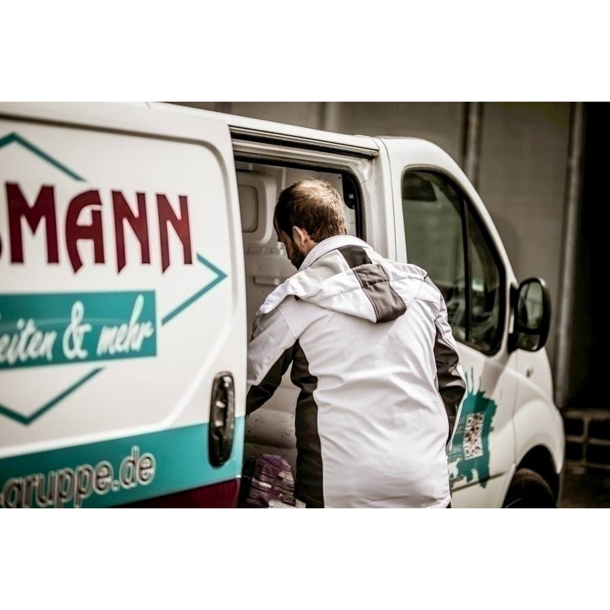 NITRAS removable hood, white / gray, OEKO-TEX polyester: 94%; Elastane: 6% | Pack (1 piece)