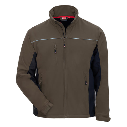NITRAS MOTION TEX LIGHT, chaqueta softshell, marrón / negro