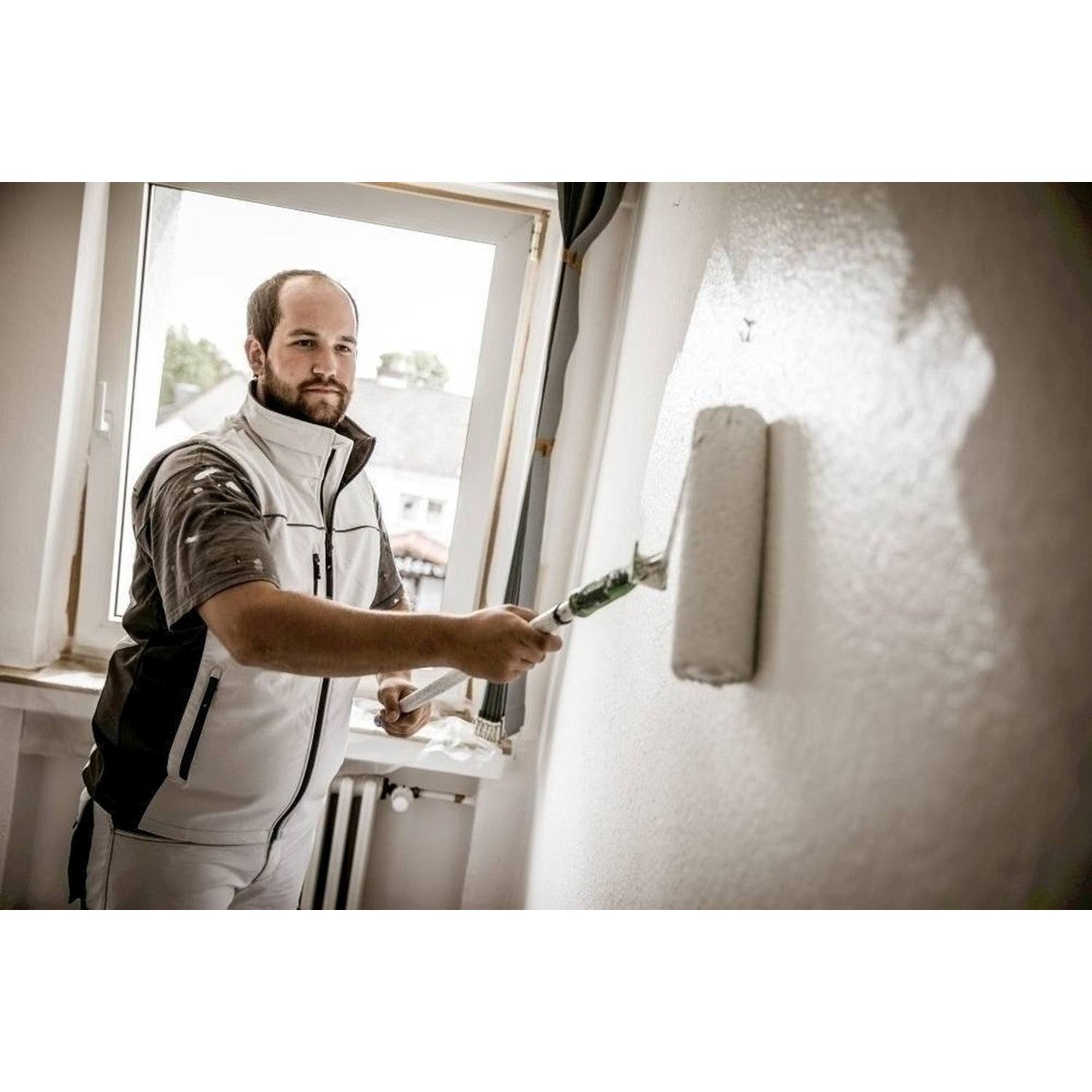 NITRAS MOTION TEX LIGHT, softshell vest, white / gray