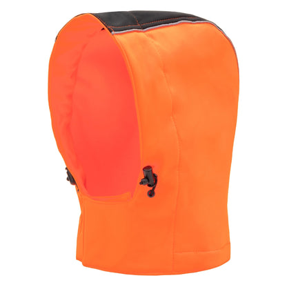 Capucha desmontable NITRAS, naranja neón / negro, poliéster OEKO-TEX: 100% | Paquete (1 pieza)