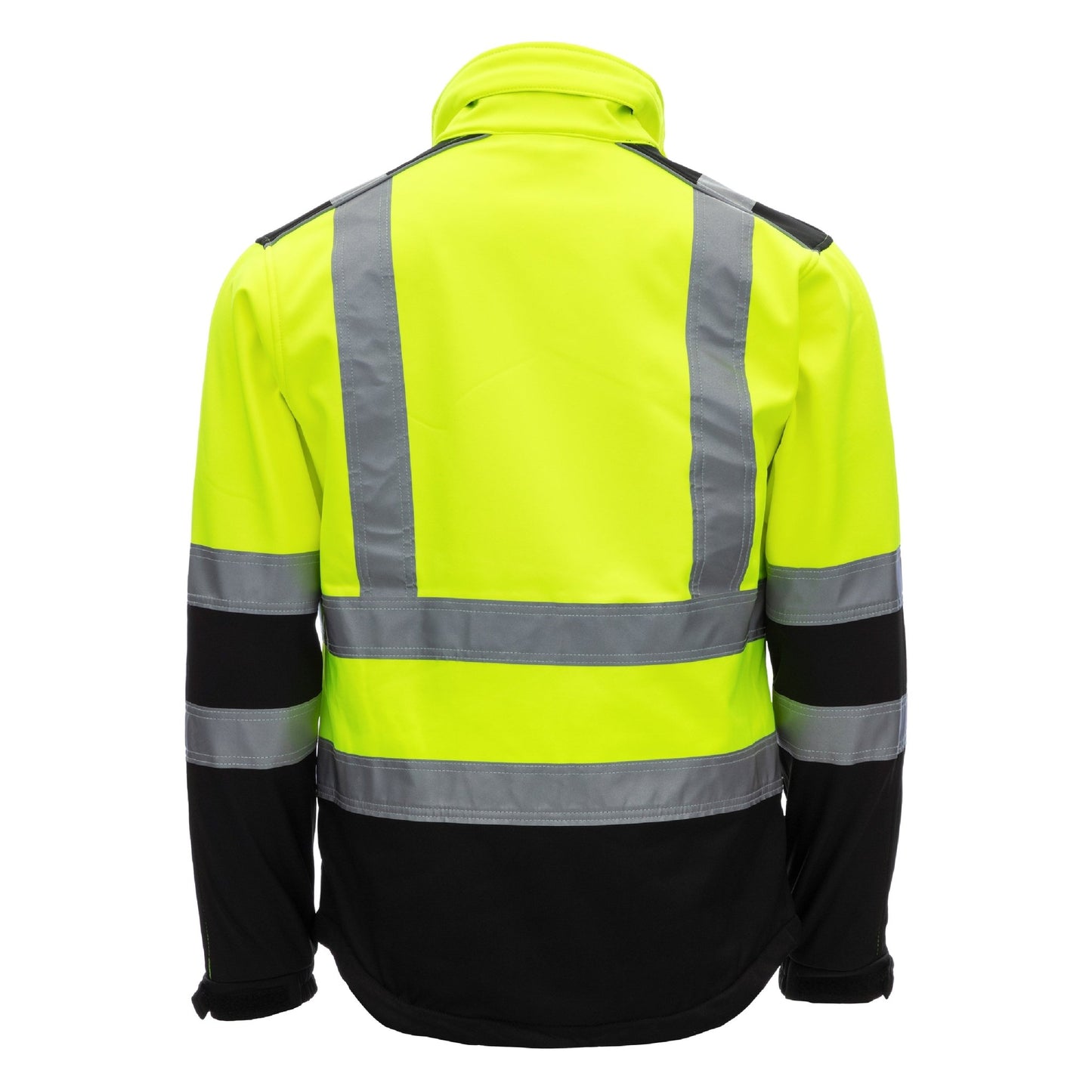 NITRAS MOTION TEX VIZ, chaqueta softshell de alta visibilidad, amarillo neón / negro