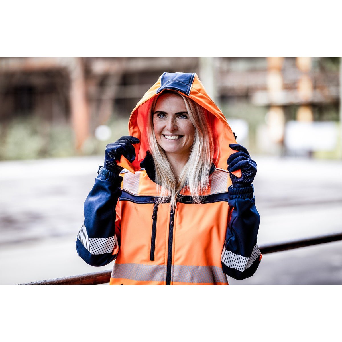 NITRAS MOTION TEX VIZ, chaqueta softshell de alta visibilidad