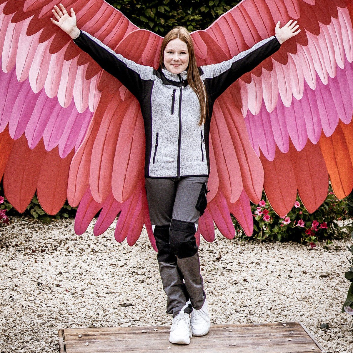 NITRAS MOTION TEX KIDS, knitted softshell jacket, light gray / black